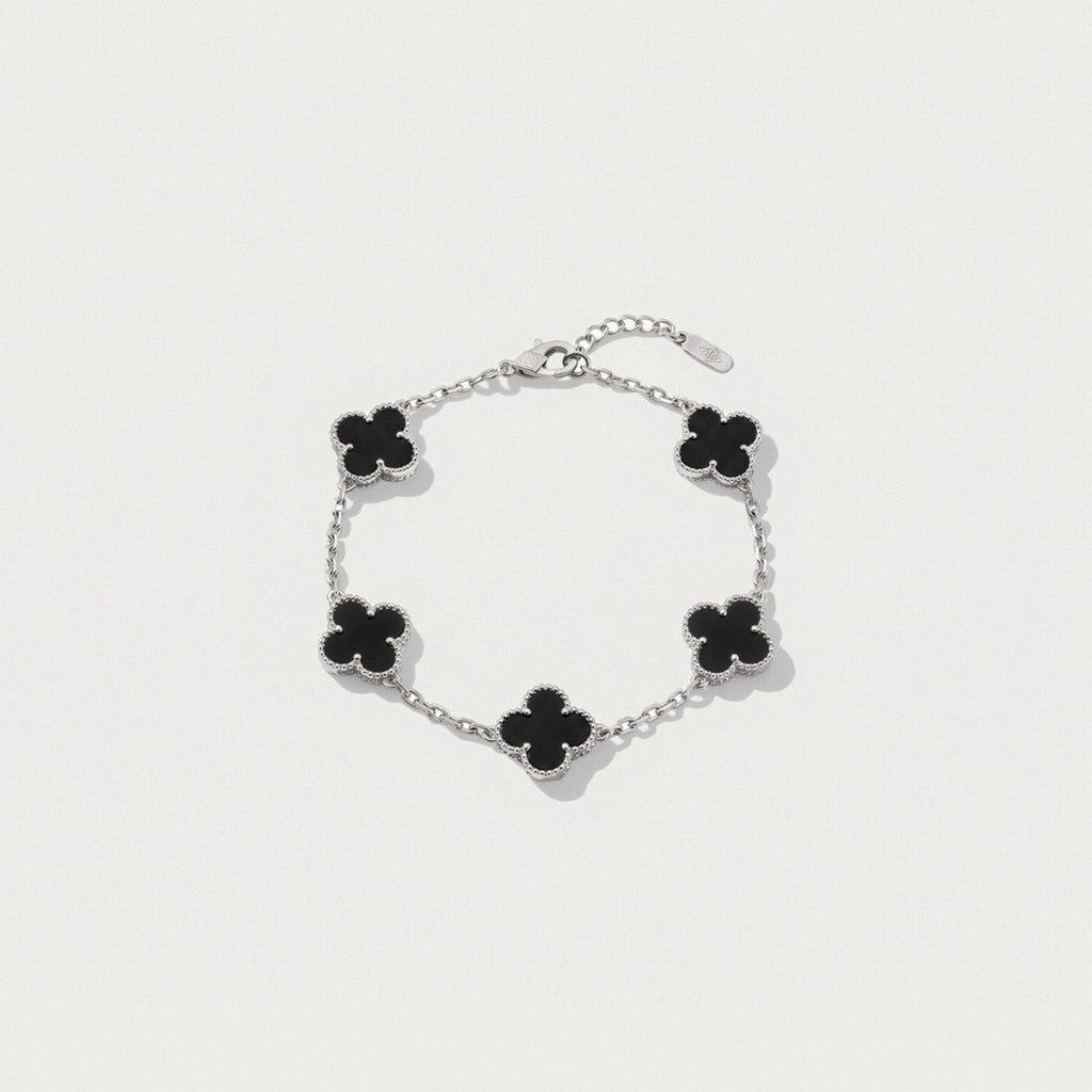 Anthea Onyx Silver – 18k Sterling Silver Bracelet