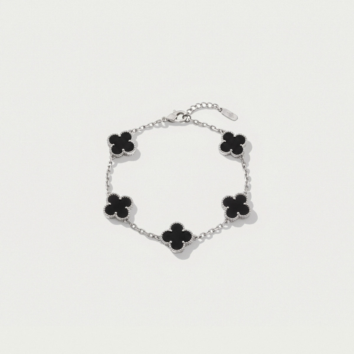 Anthea Onyx Silver – 18k Sterling Silver Bracelet