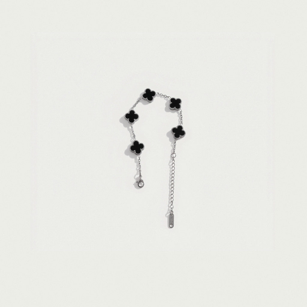 Anthea Onyx Silver – 18k Sterling Silver Bracelet