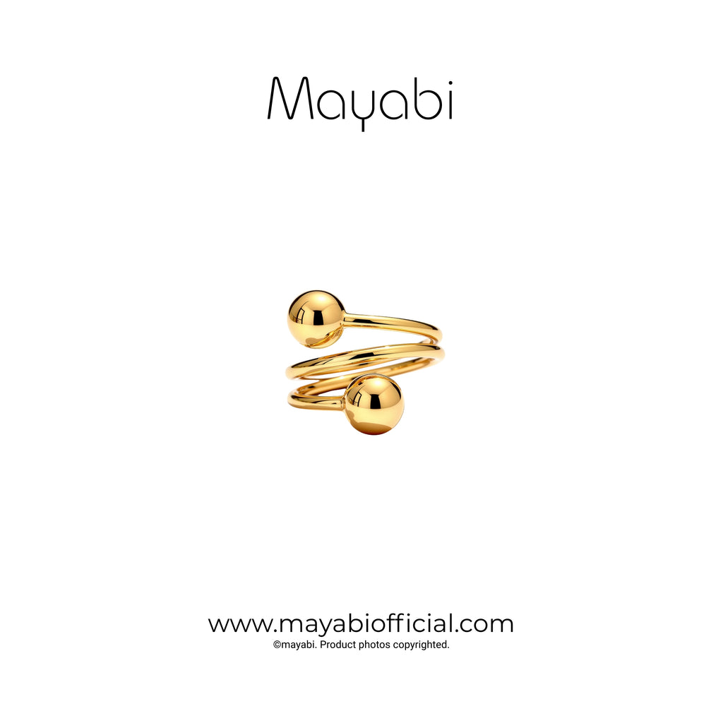 Mayabi Sphère - 18K Gold Plated Ring