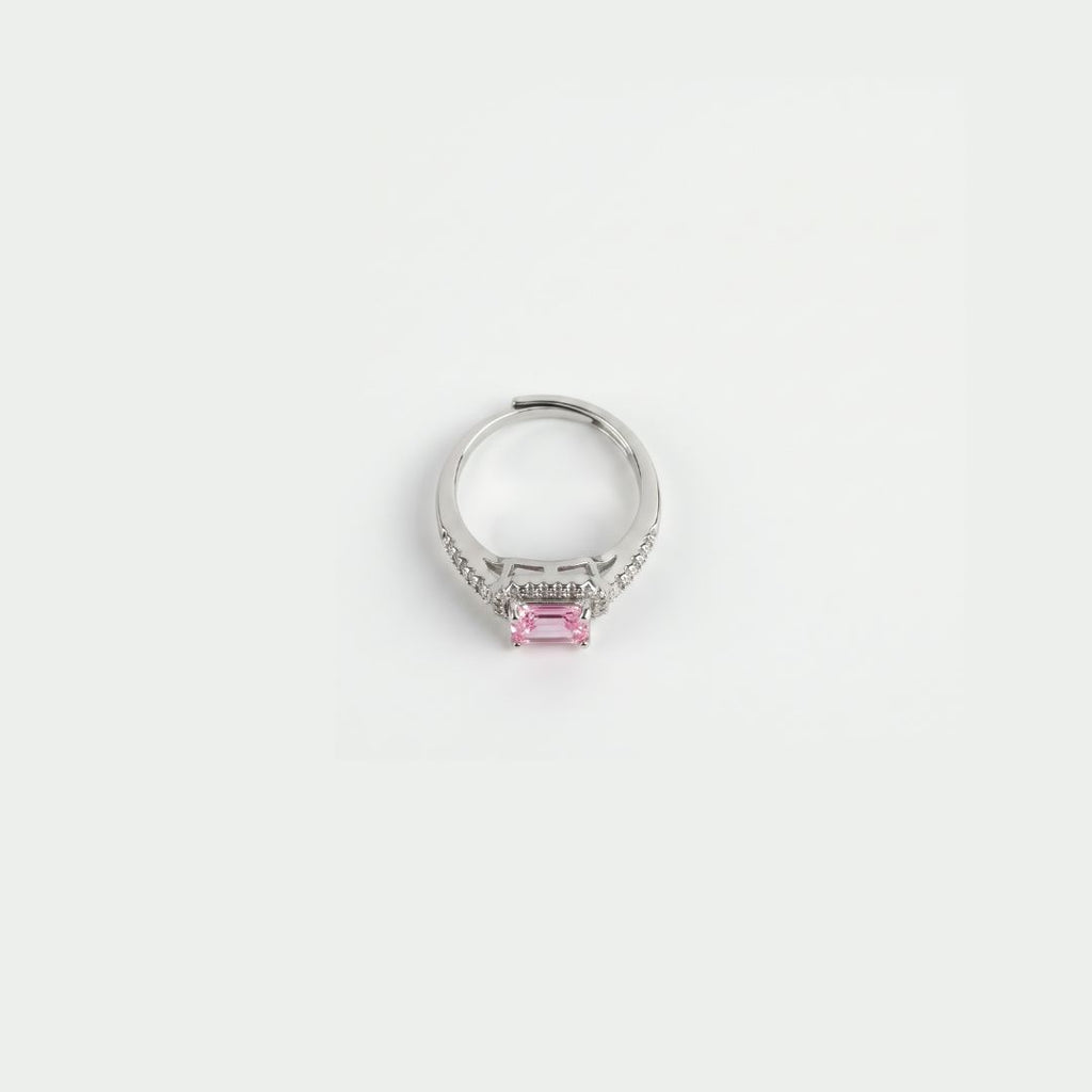 Pink Grace – 18K Silver Toned Ring