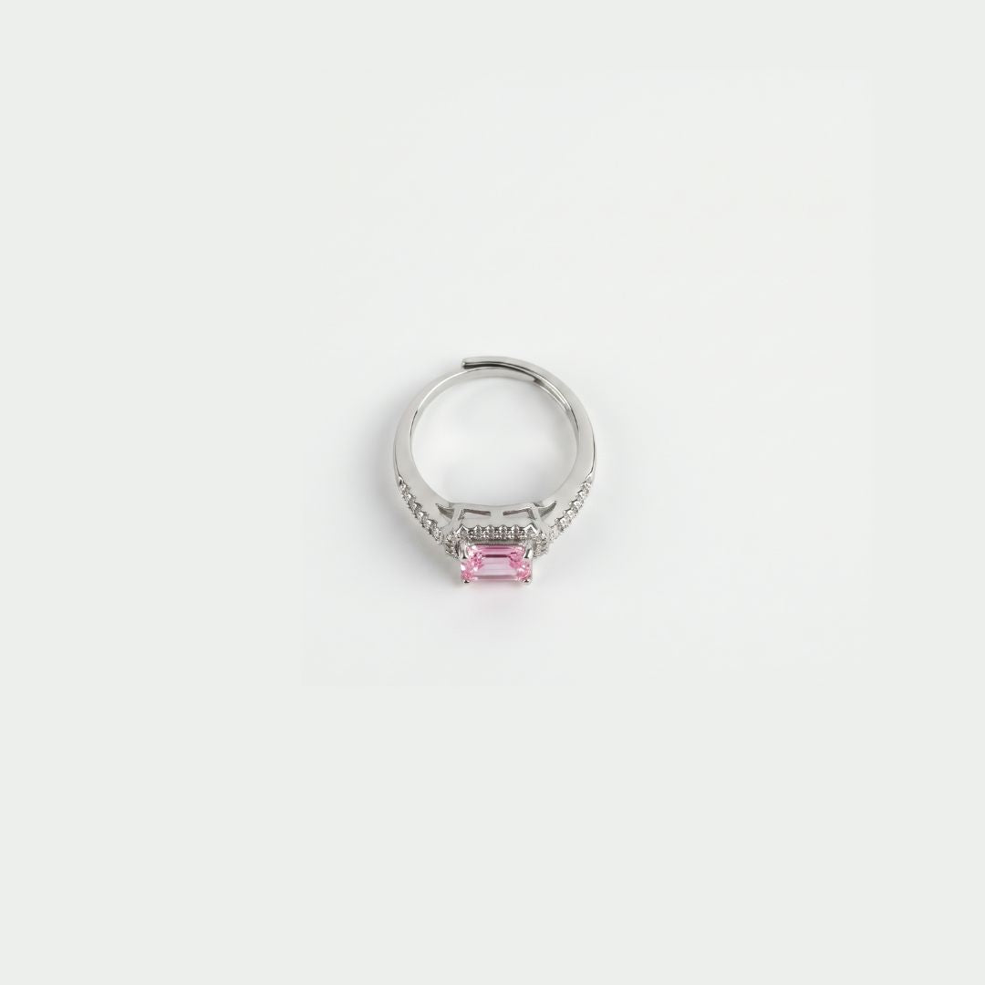 Pink Grace – 18K Silver Toned Ring