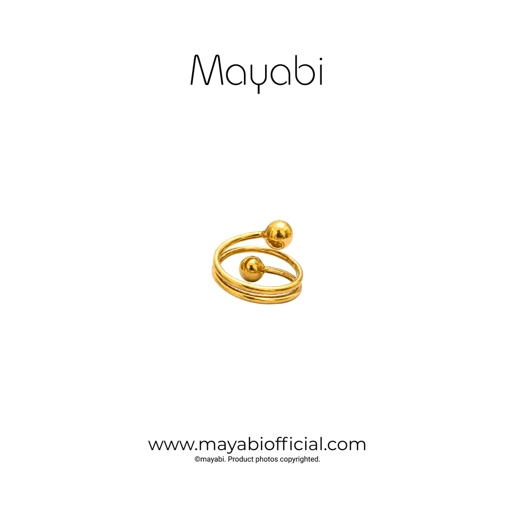 Mayabi Sphère - 18K Gold Plated Ring