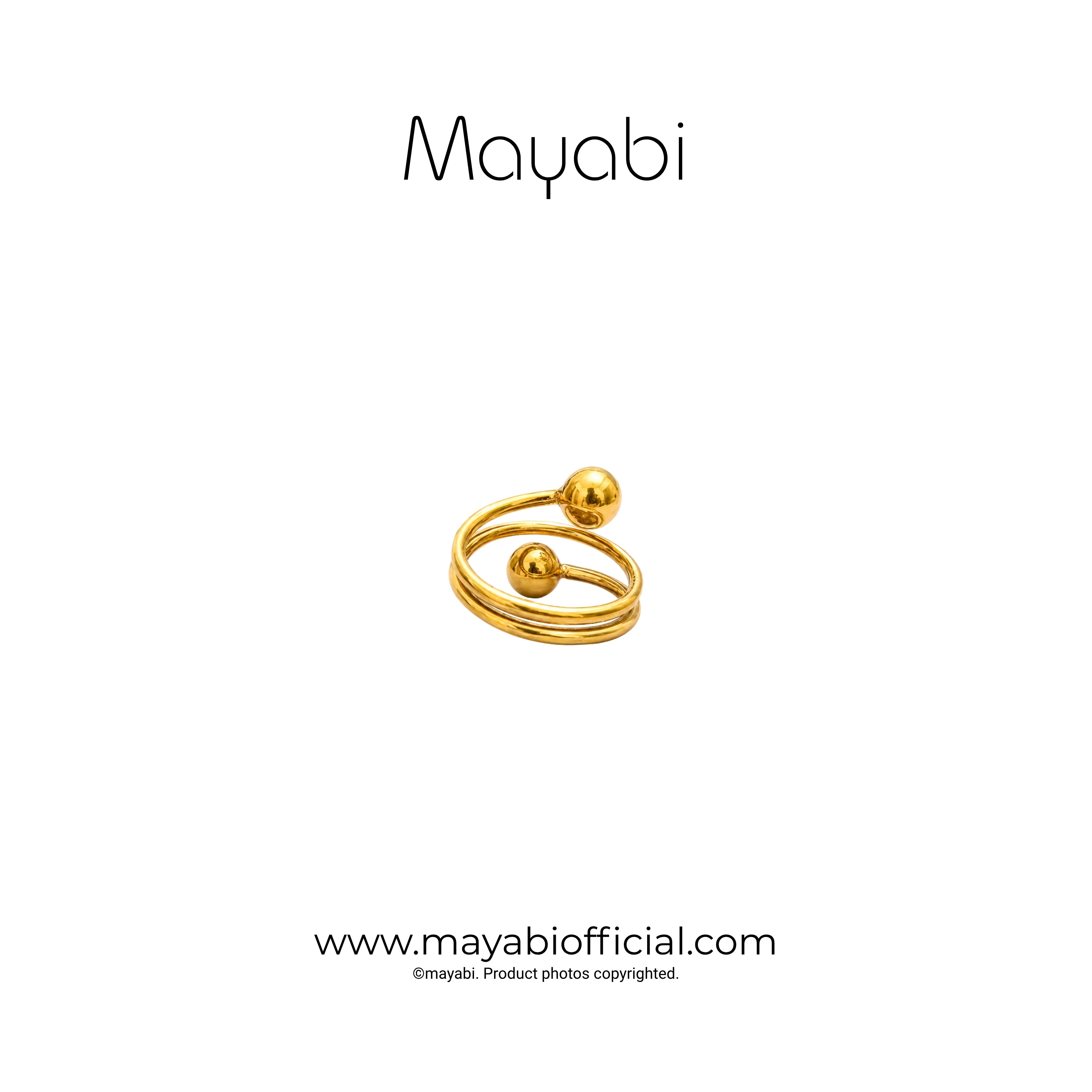 Mayabi Sphère - 18K Gold Plated Ring