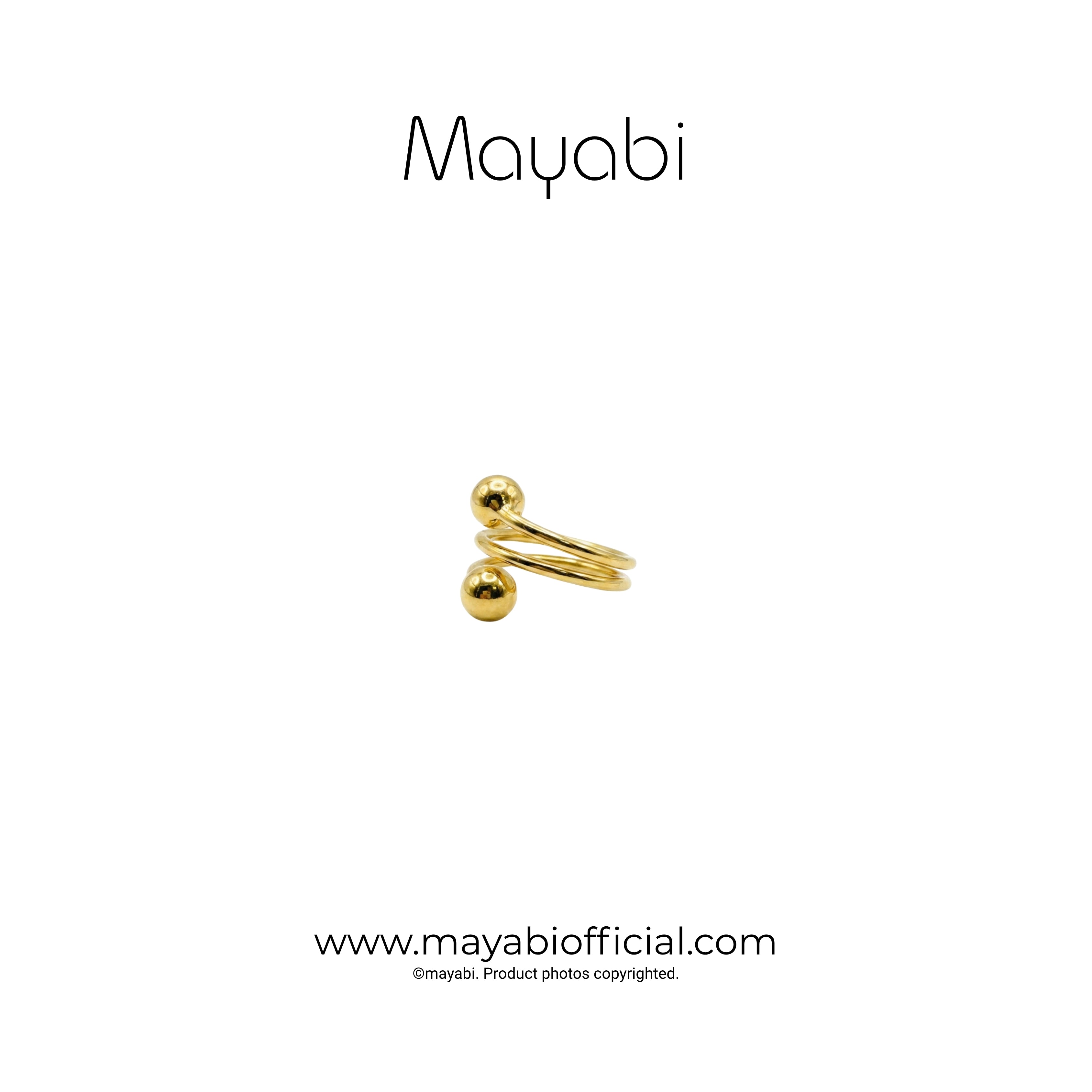 Mayabi Sphère - 18K Gold Plated Ring