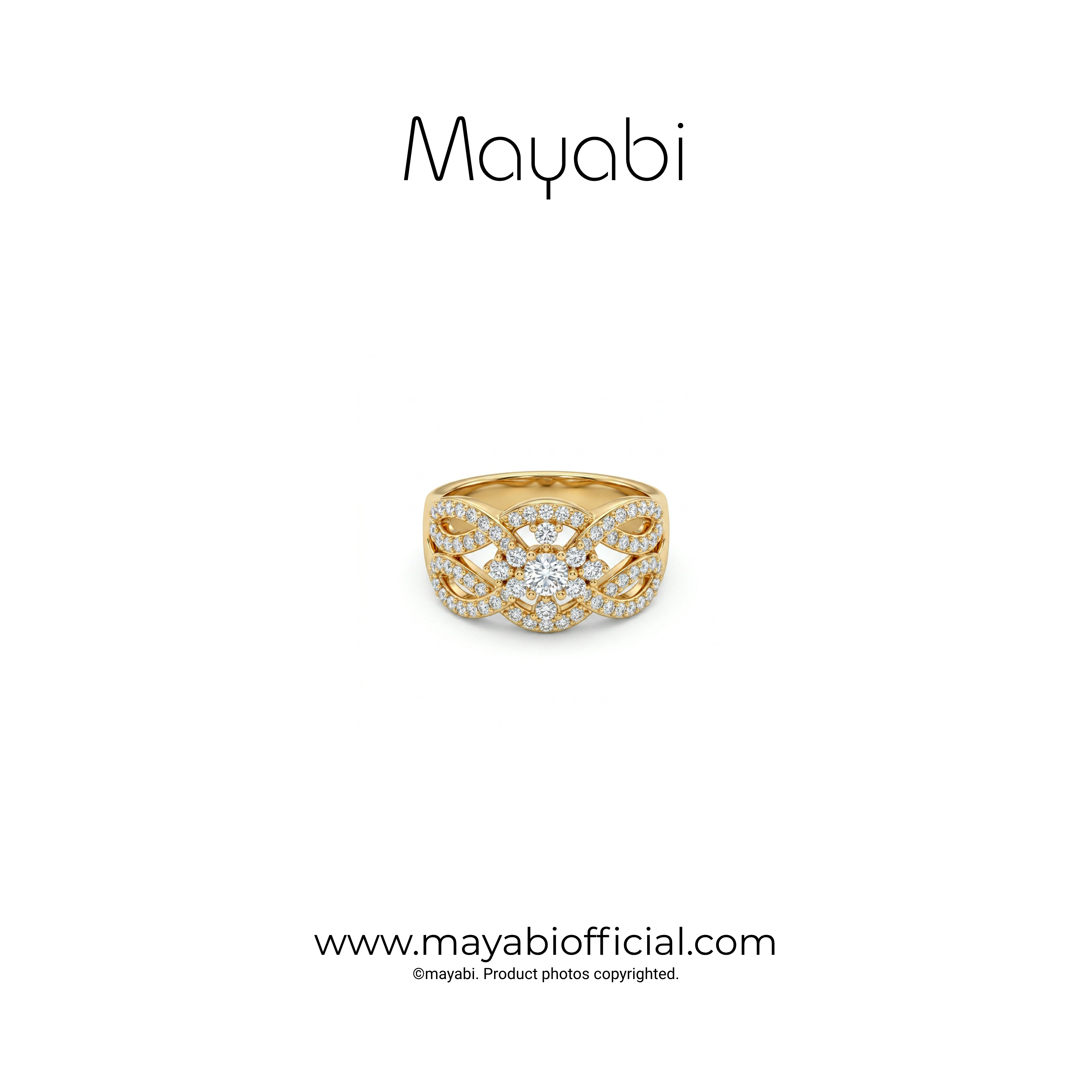 Mayabi Royal Braid - 18K Gold Plated Ring