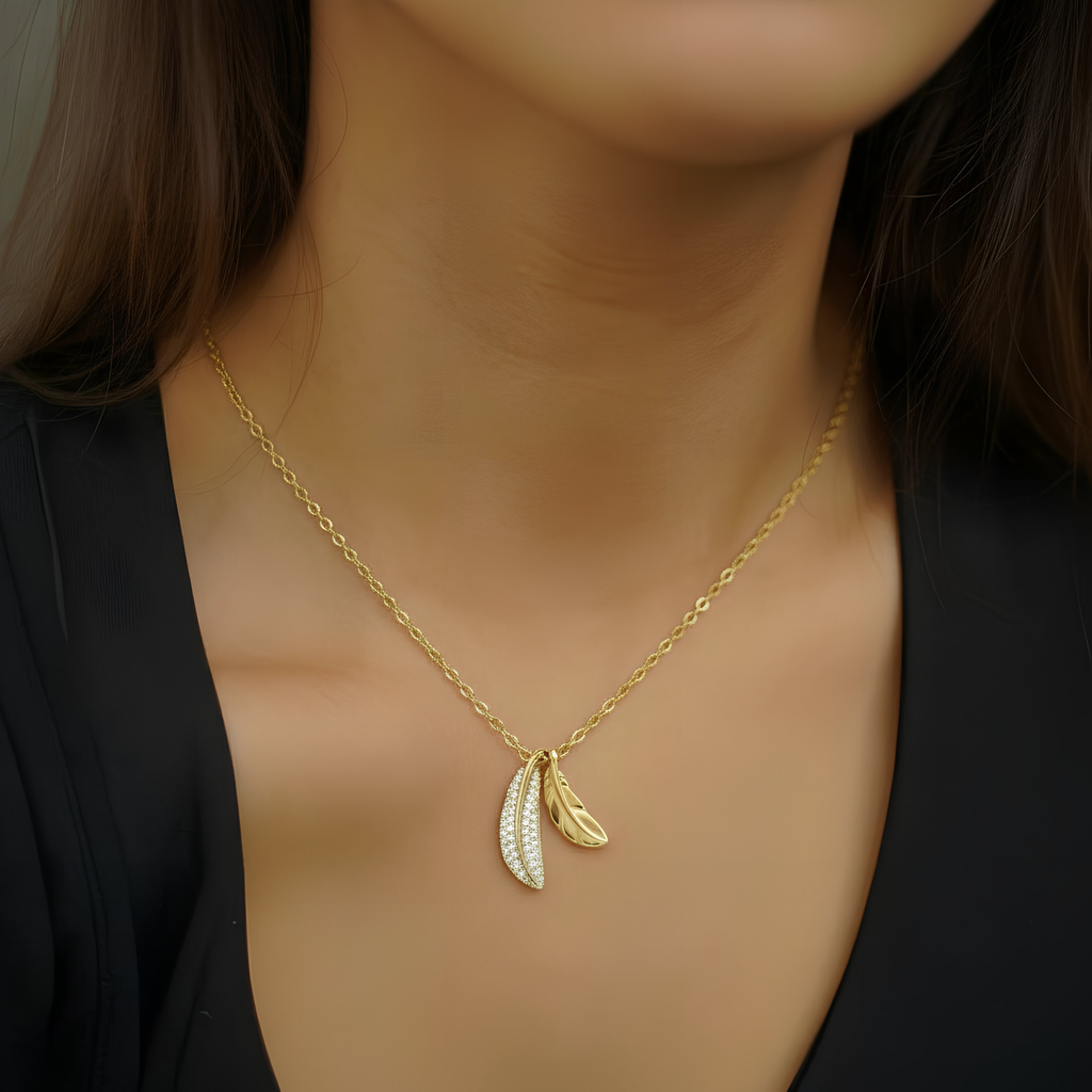 Mayabi Duo - 18K Gold Plated Necklace