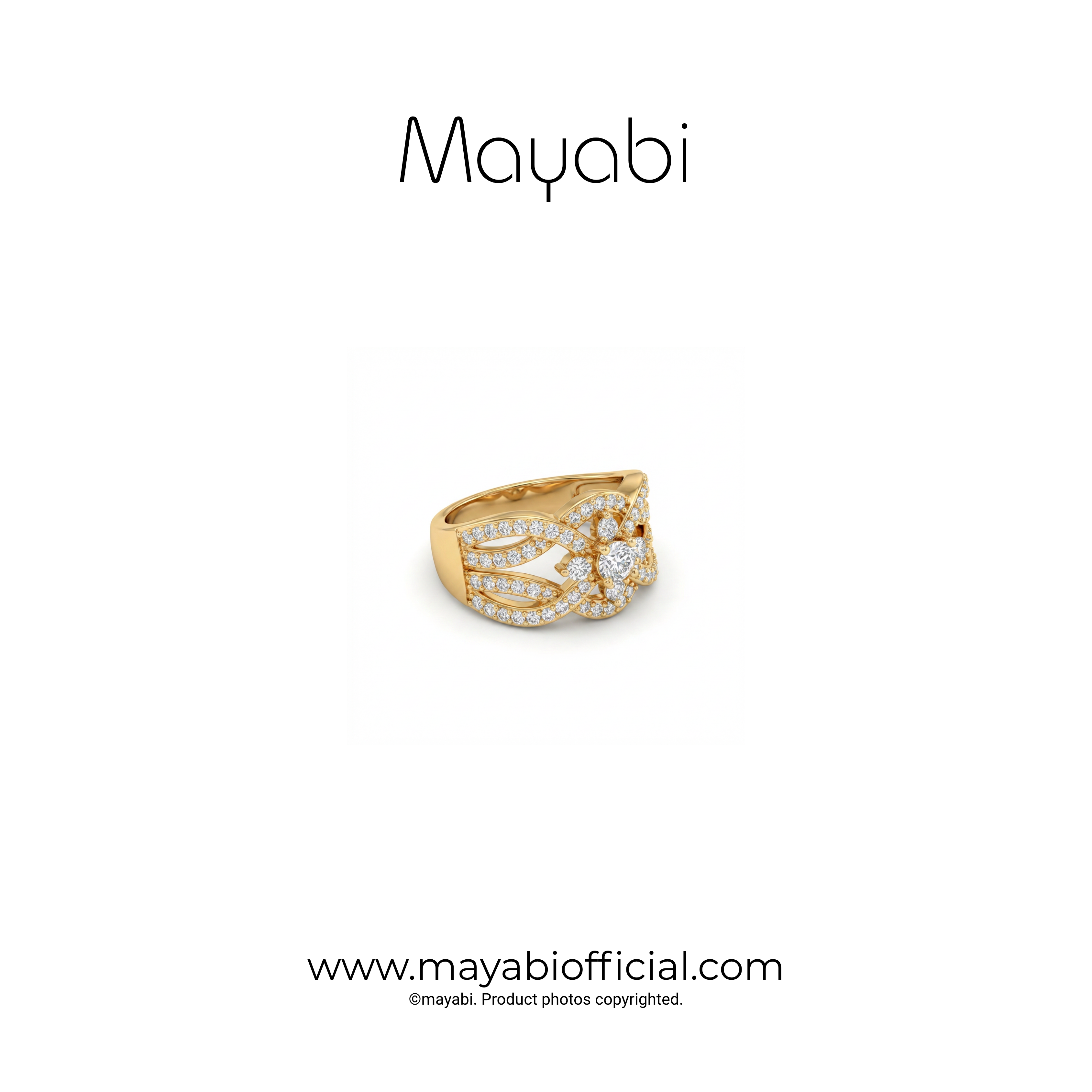 Mayabi Royal Braid - 18K Gold Plated Ring