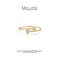 Mayabi Twin Bloom - 18K Gold Plated Bangle
