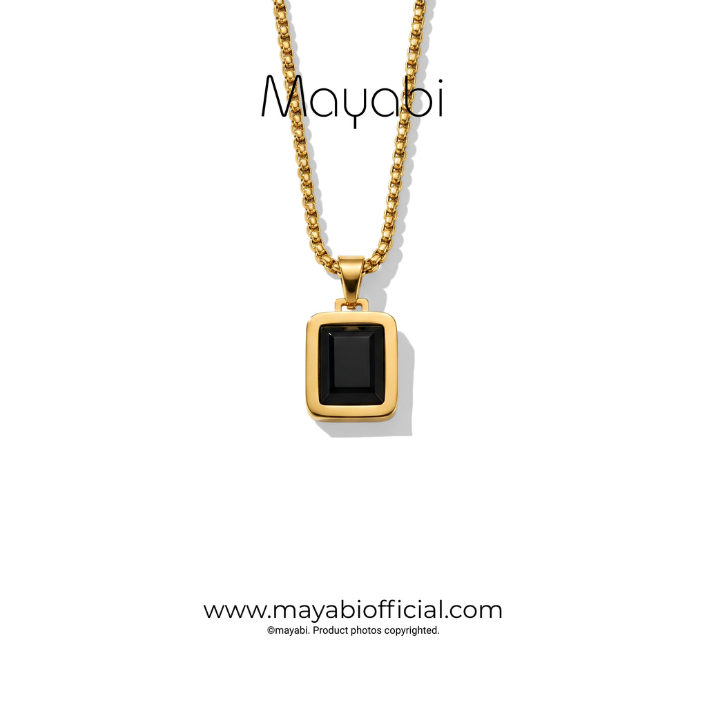 Mayabi Autumn Jasper Pendant With Chain
