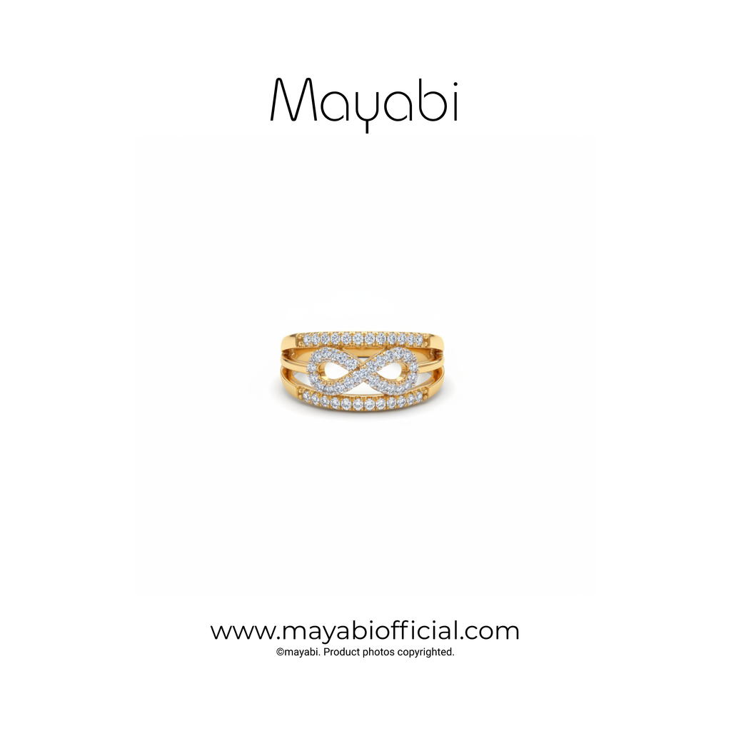 Mayabi Infinity Shine - 18K Gold Plated Ring