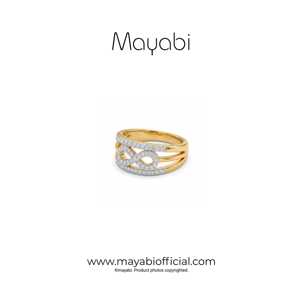 Mayabi Infinity Shine - 18K Gold Plated Ring