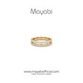 Mayabi Twin Sparkle - 18K Gold Plated Ring