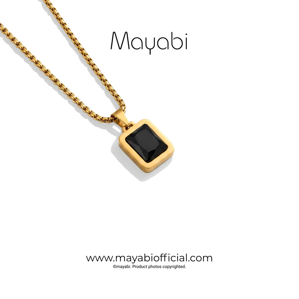 Mayabi Autumn Jasper Pendant With Chain