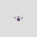 Mayabi Royal Violet – Silver Ring