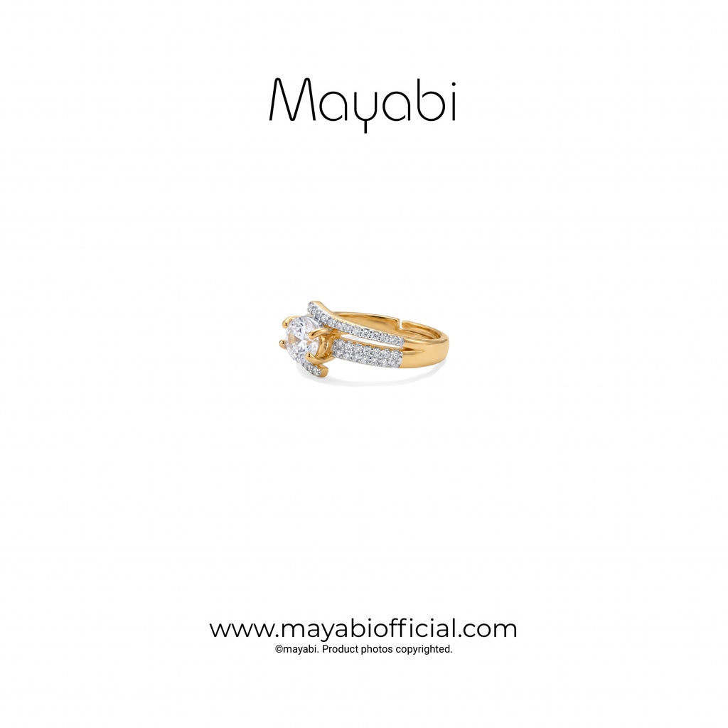 Mayabi Diamante - 18K Gold Plated Ring