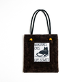 Mayabi Dark Wash Denim Cat Tote