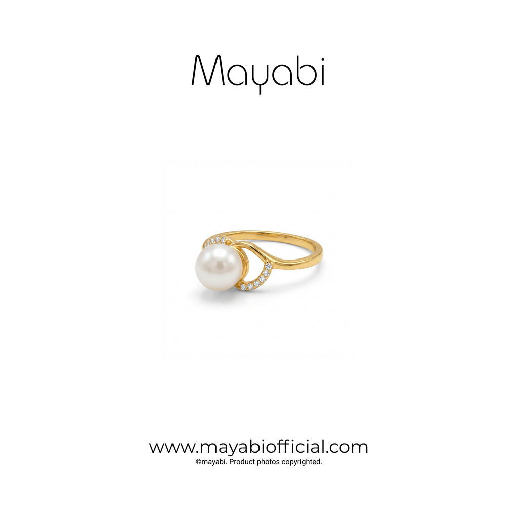 Mayabi Scarlet Crown - 18K Gold Plated Ruby Ring