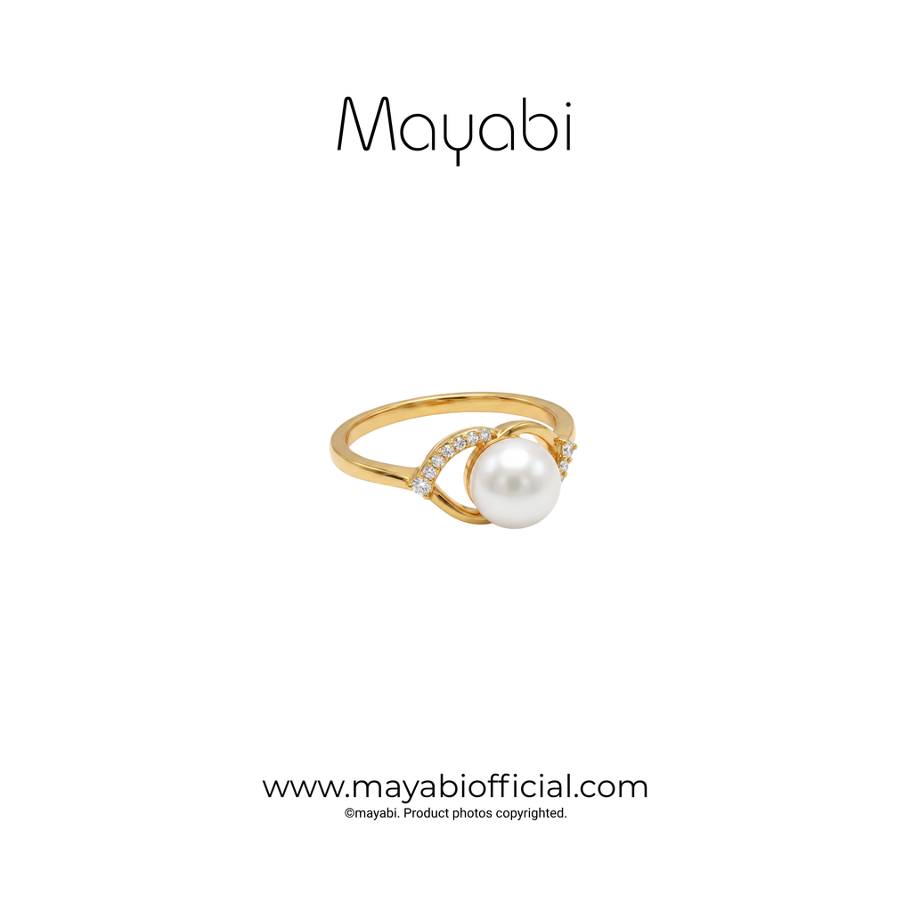 Mayabi Scarlet Crown - 18K Gold Plated Ruby Ring