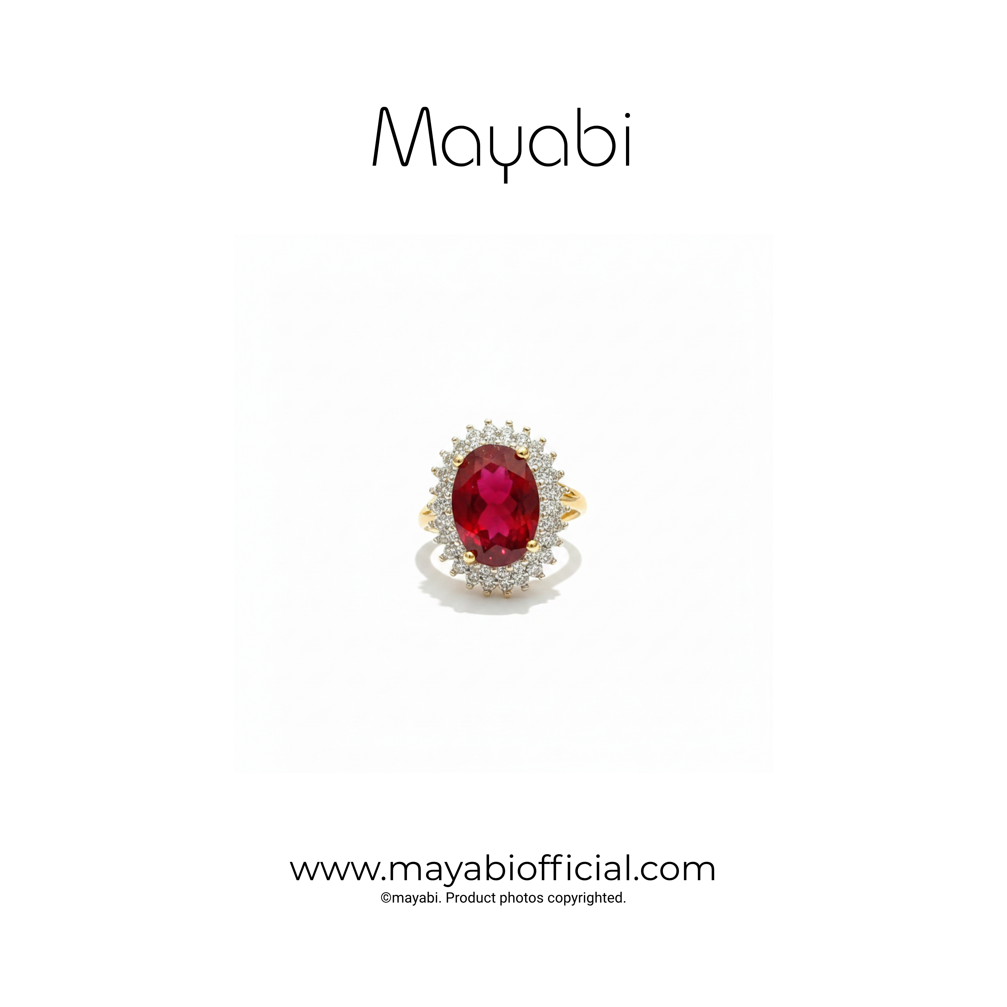 Mayabi Pearl Noir - 18K Gold Plated Ring