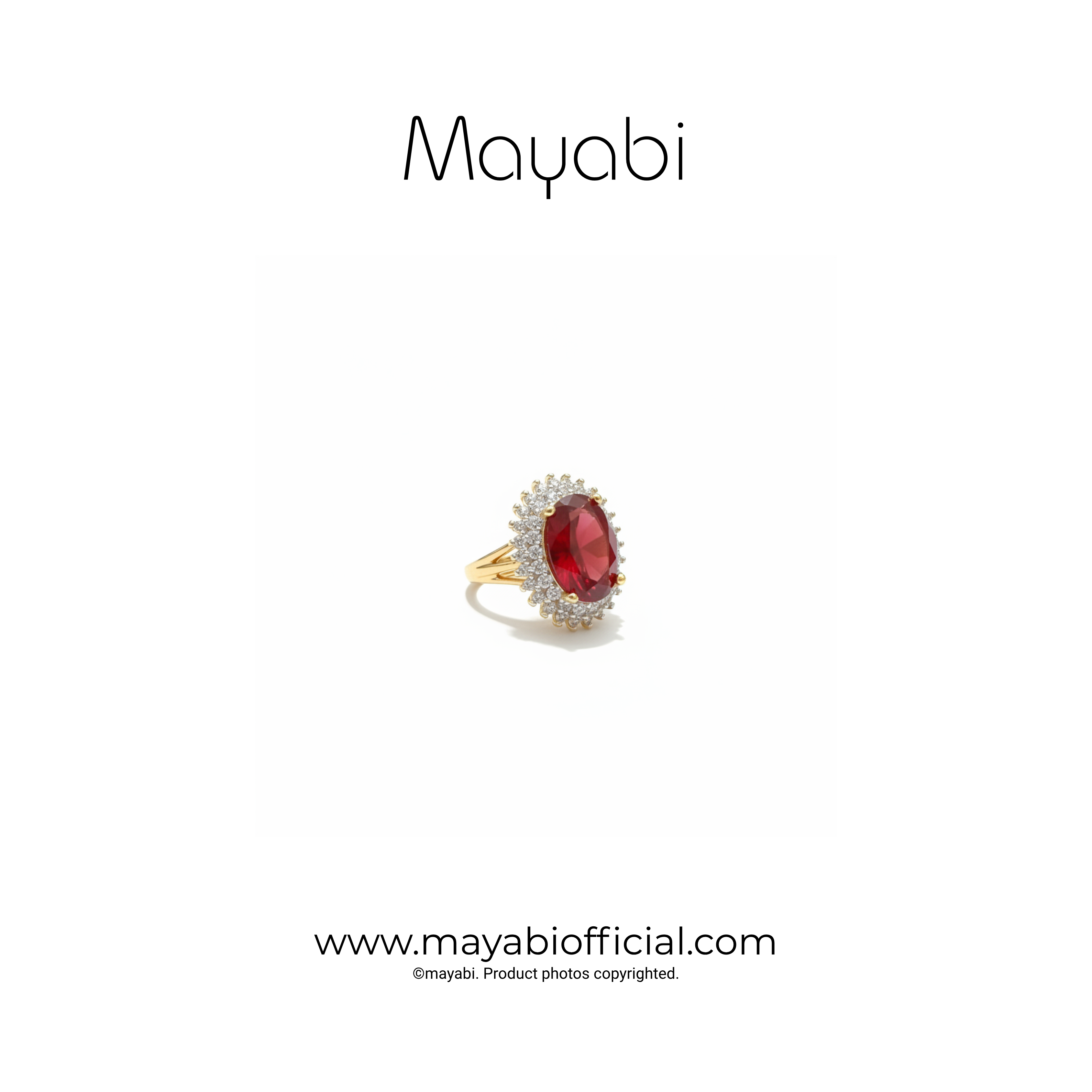 Mayabi Pearl Noir - 18K Gold Plated Ring