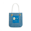 Mayabi Light Blue Denim Daisy Tote