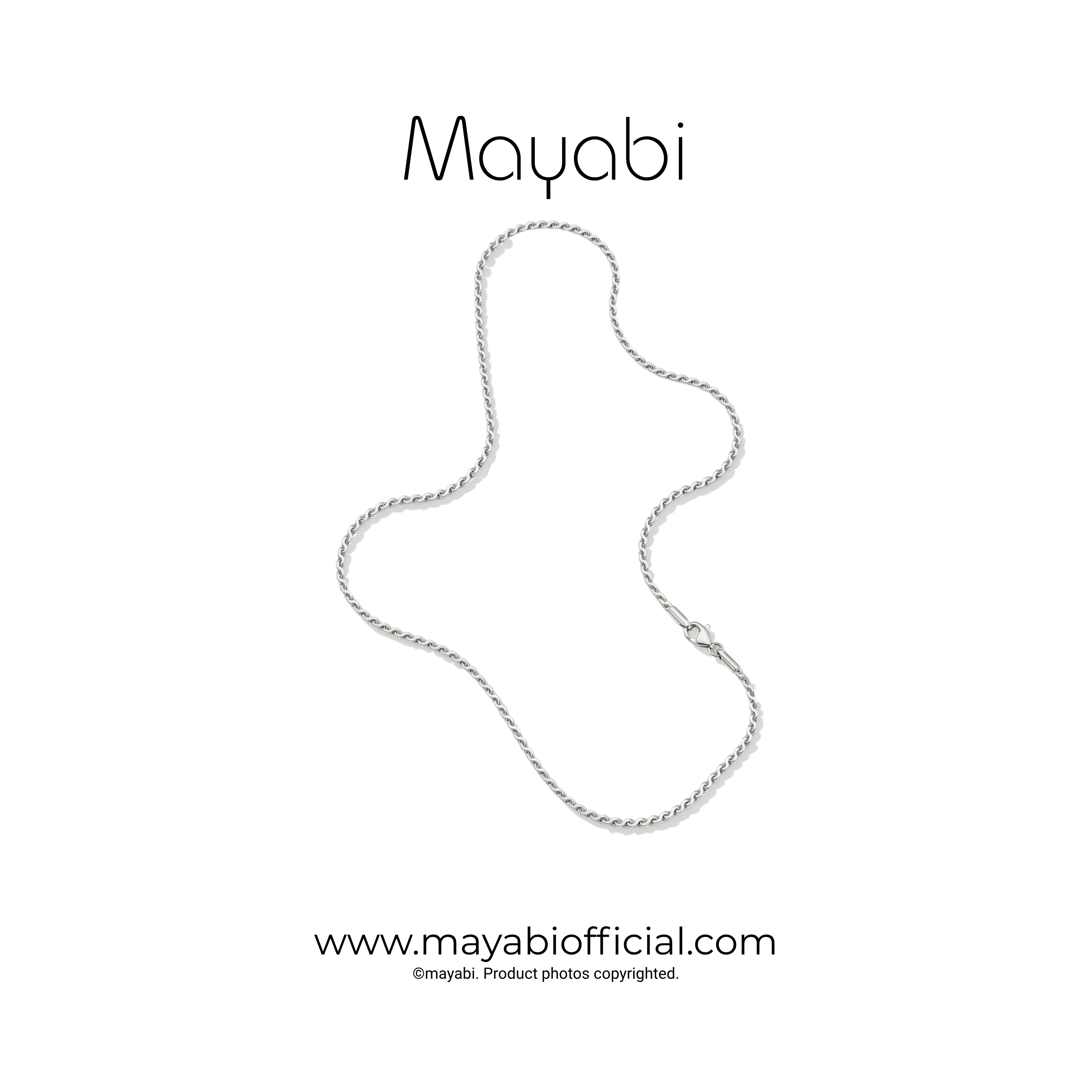 Mayabi Signature Rope  – Silver Chain