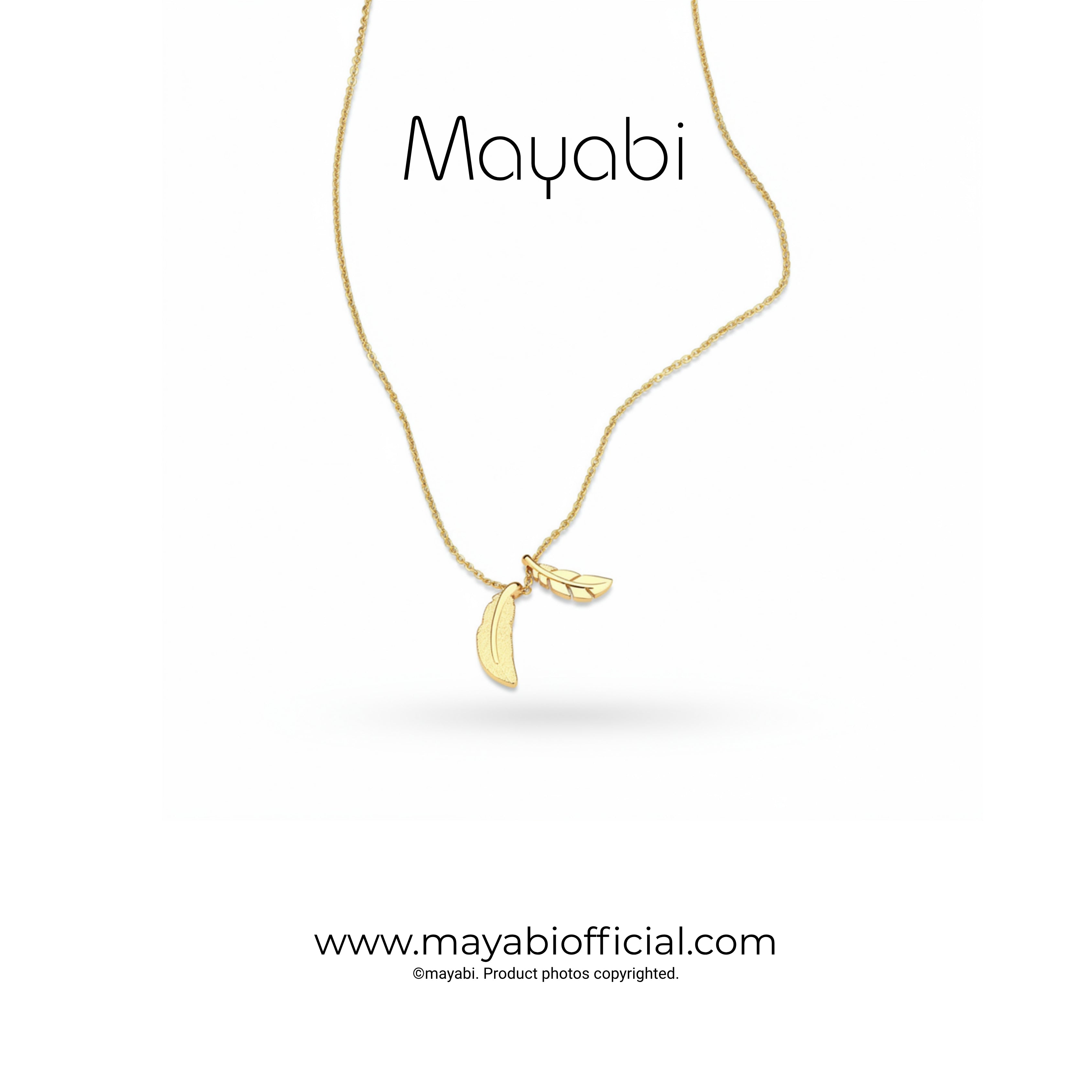 Mayabi Duo - 18K Gold Plated Necklace