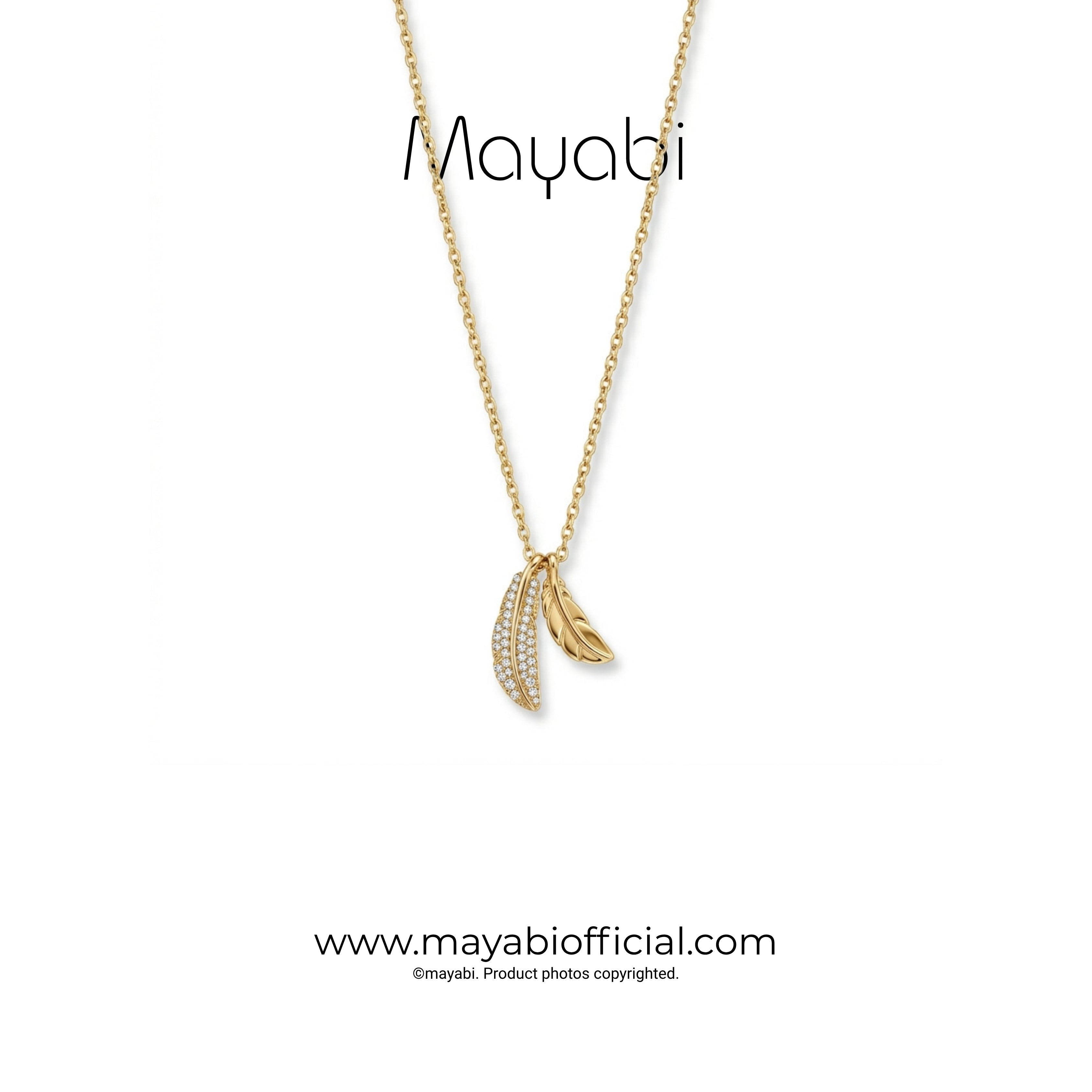 Mayabi Duo - 18K Gold Plated Necklace