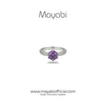 Mayabi Royal Violet – Silver Ring