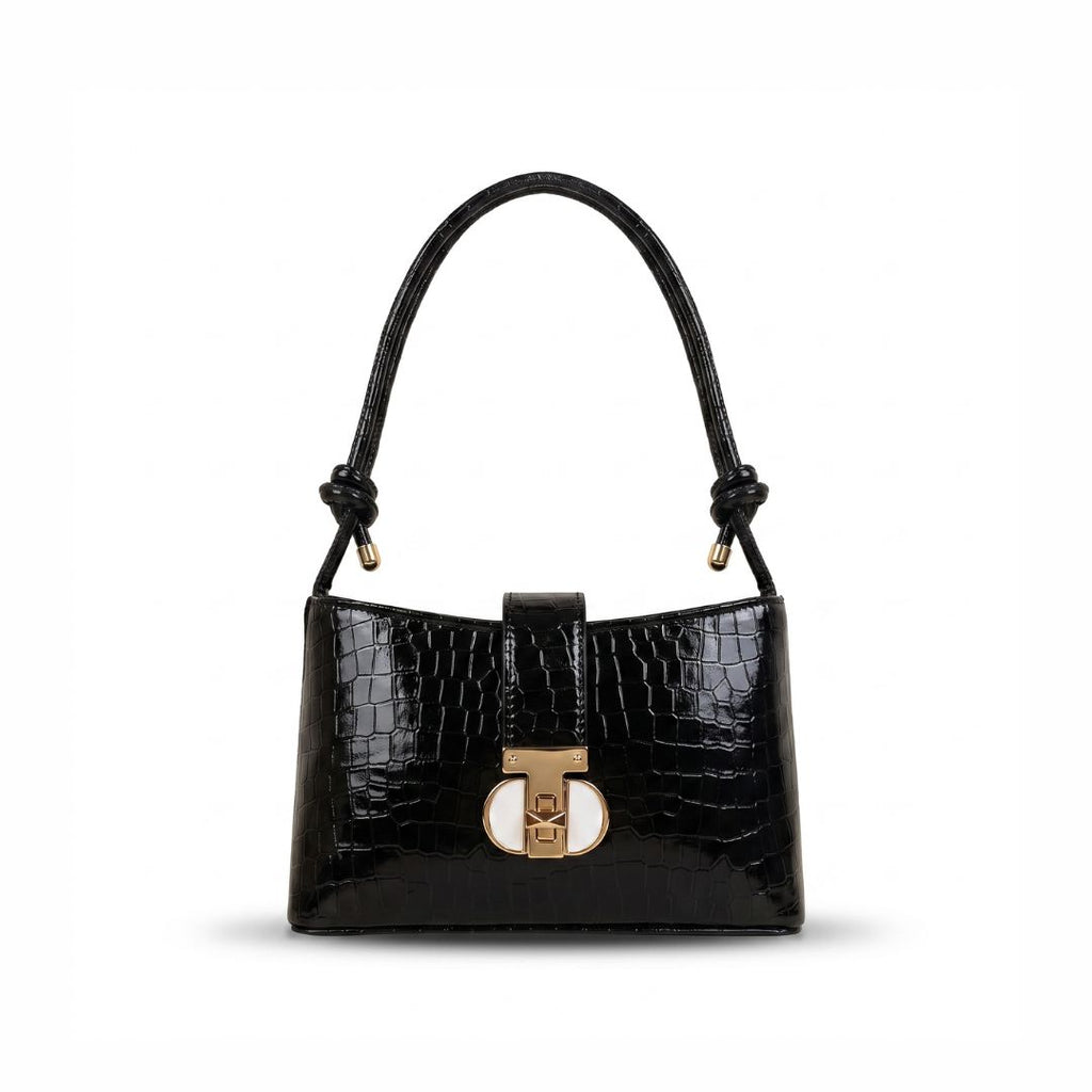 Leather Black Belle Shoulder Bag