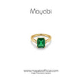 Mayabi Ruby Emerald – 18K Gold Plated Ring