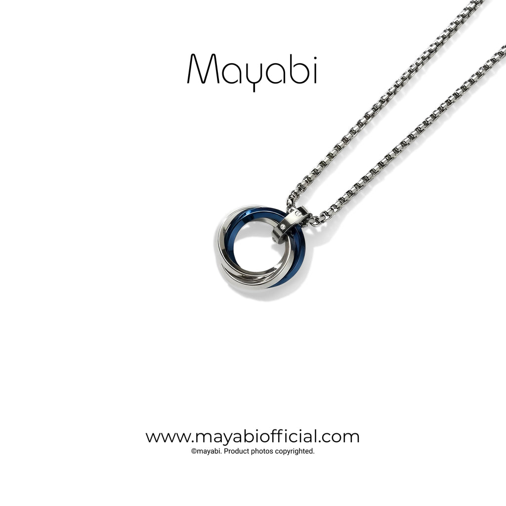 Mayabi Aurelia Trinity Ring Pendant With Chain