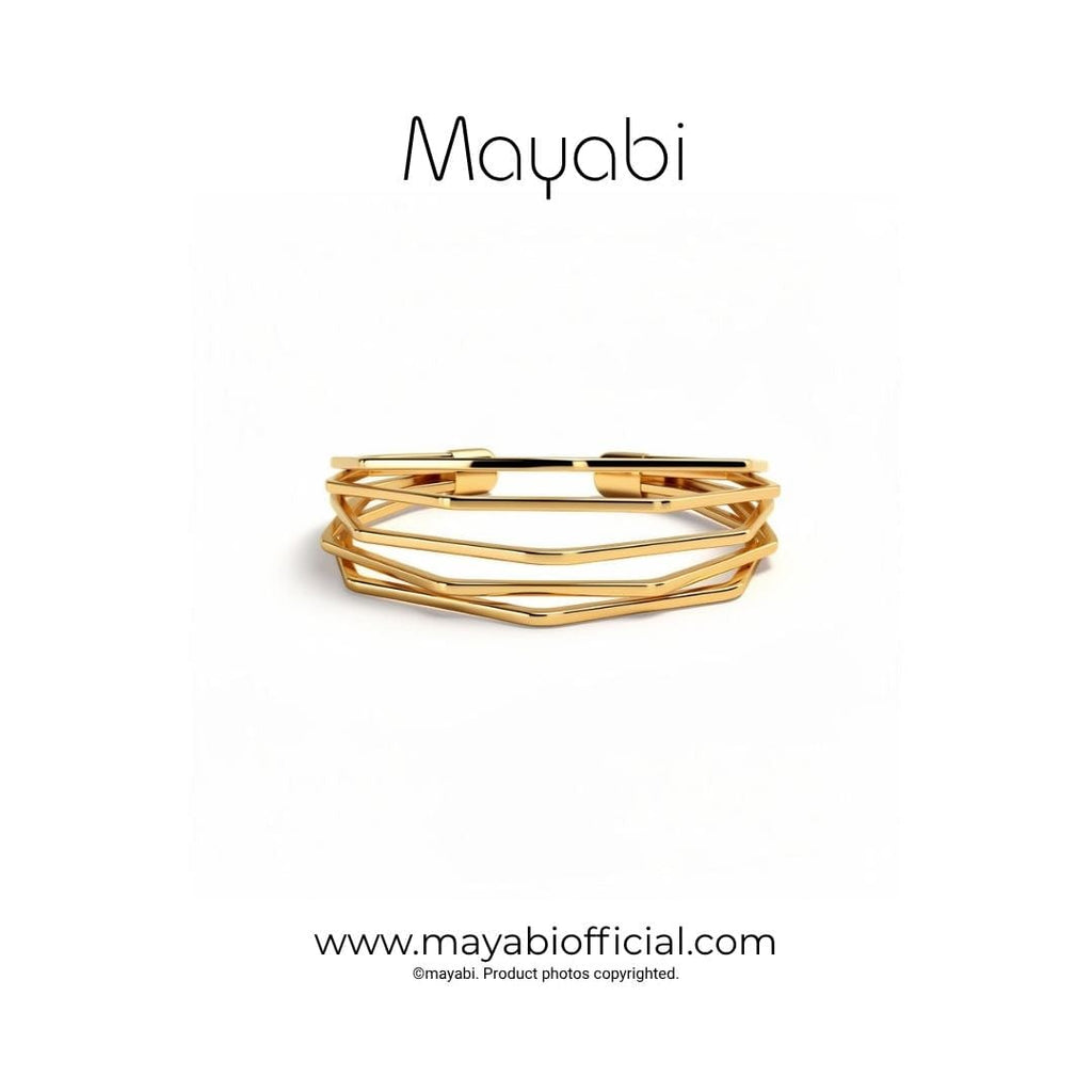 Mayabi Axis - 18K Gold Plated Bracelet — Mayabi Official, image 1