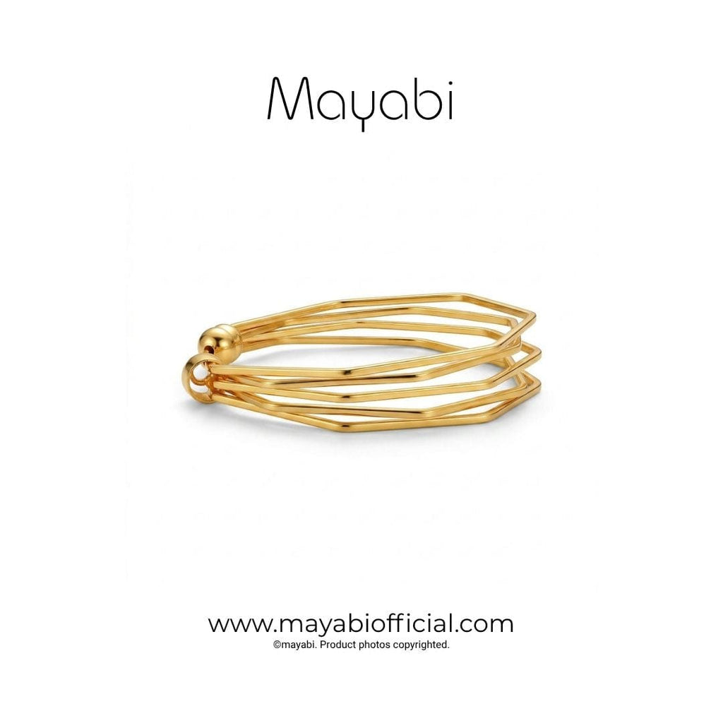 Mayabi Axis - 18K Gold Plated Bracelet — Mayabi Official, image 3