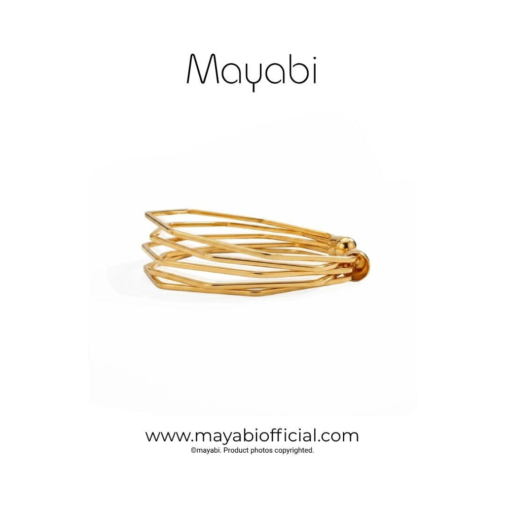 Mayabi Axis - 18K Gold Plated Bracelet — Mayabi Official, image 4