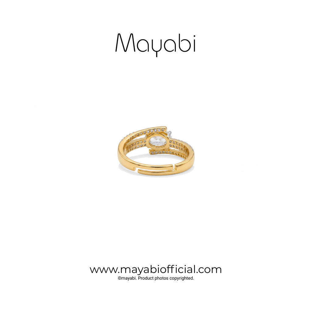 Mayabi Diamante - 18K Gold Plated Ring