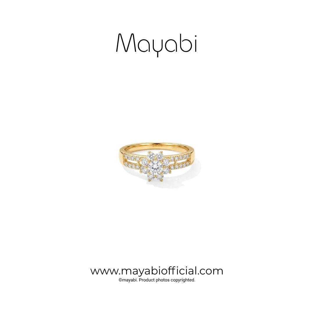 Mayabi Flora Gleam - 18K Gold Plated Ring — Mayabi Official, image 1