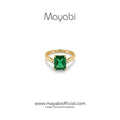Mayabi Ruby Emerald – 18K Gold Plated Ring — Mayabi Official, image 1