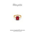 Mayabi Ruby Belle – 18K Gold Plated Ring