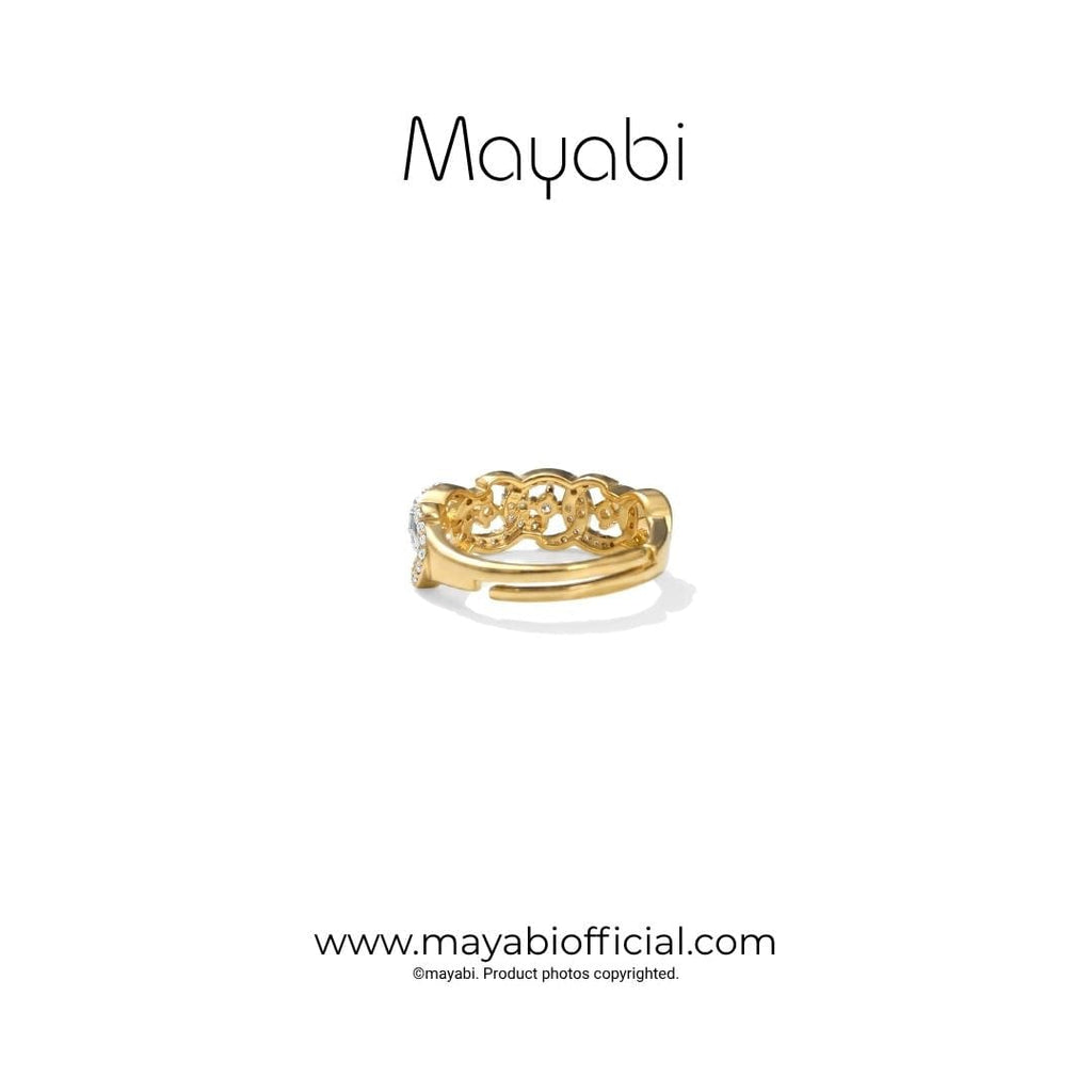 Mayabi Luxe Bloom - 18K Gold Plated Ring — Mayabi Official, image 4