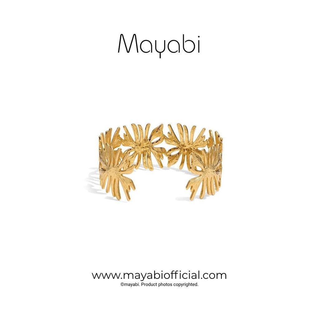 Mayabi Champa - 18K Gold Plated Bracelet — Mayabi Official, image 3