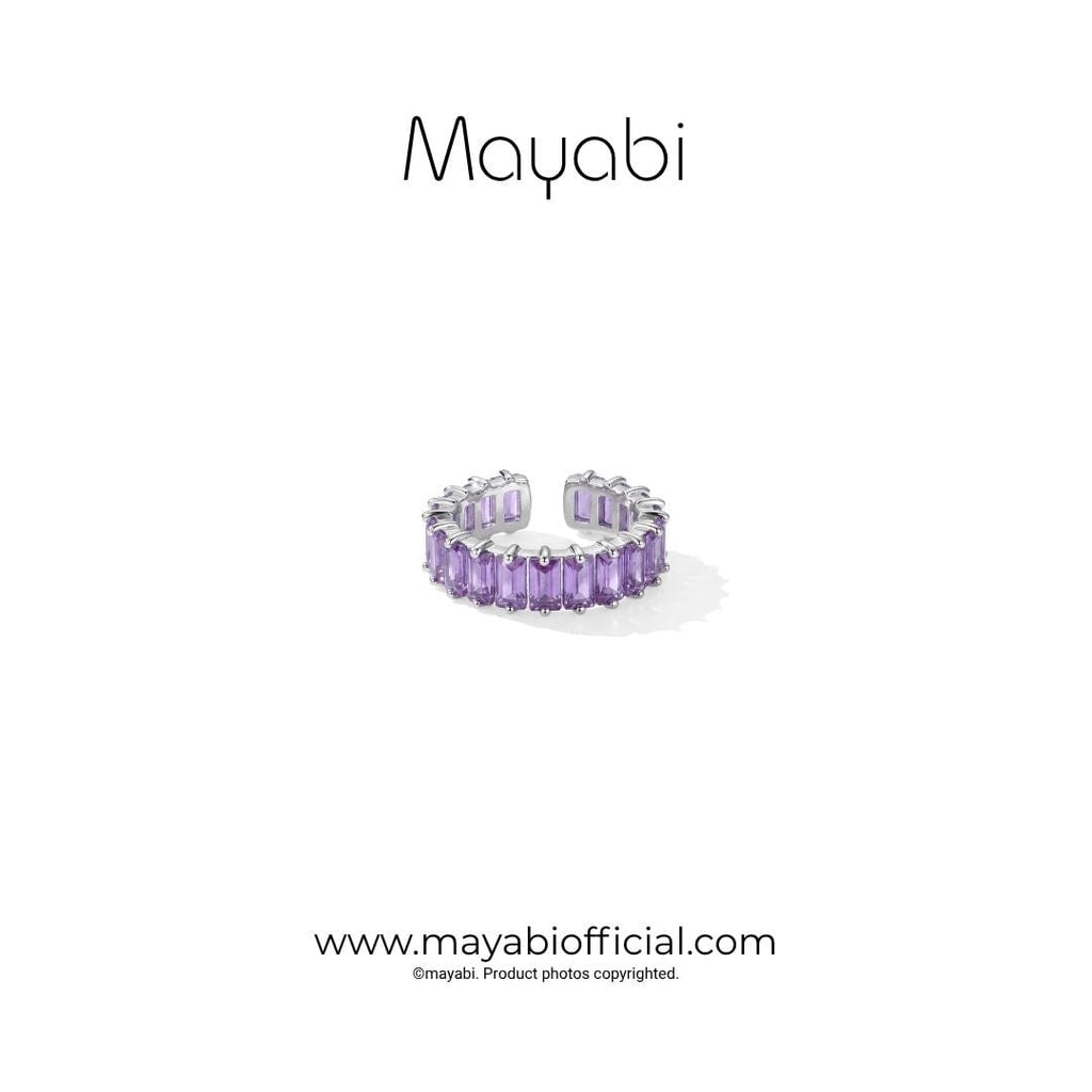 Mayabi Purple Spark - Silver Ring — Mayabi Official, image 1