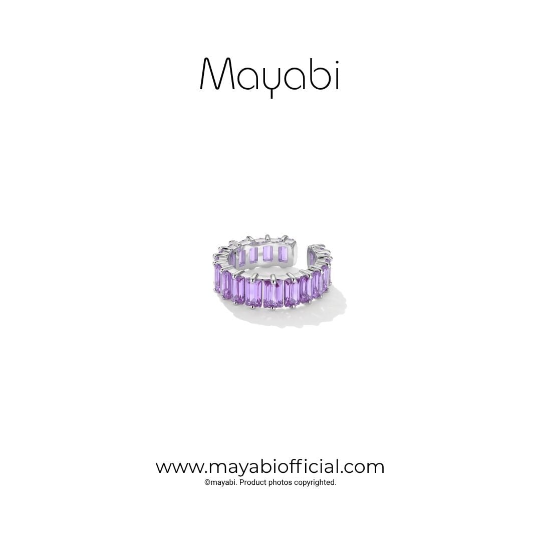 Mayabi Purple Spark - Silver Ring — Mayabi Official, image 2