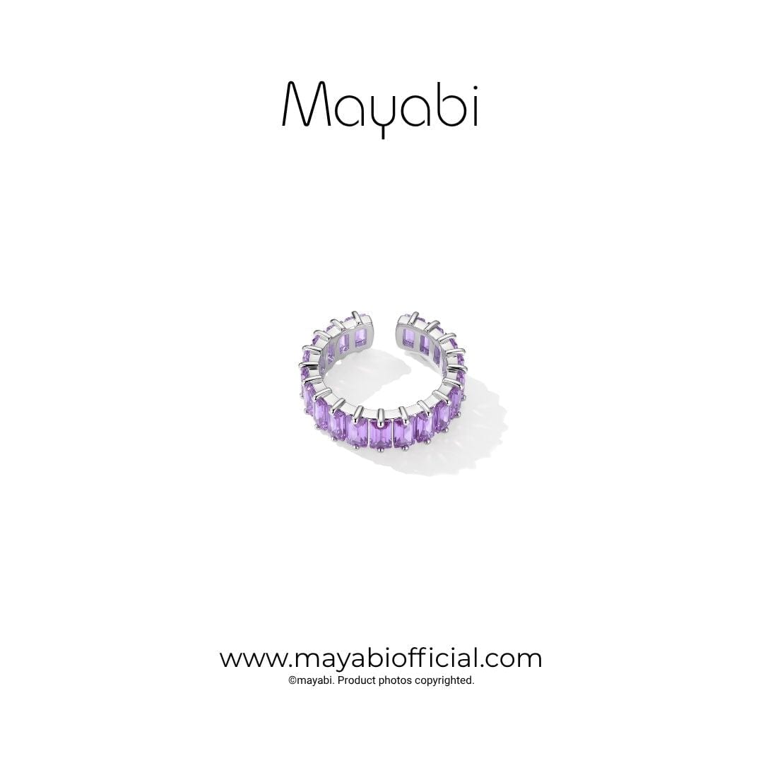 Mayabi Purple Spark - Silver Ring — Mayabi Official, image 3