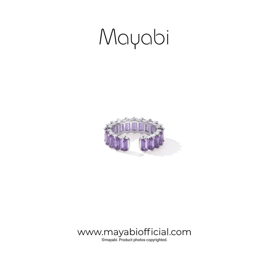Mayabi Purple Spark - Silver Ring — Mayabi Official, image 4
