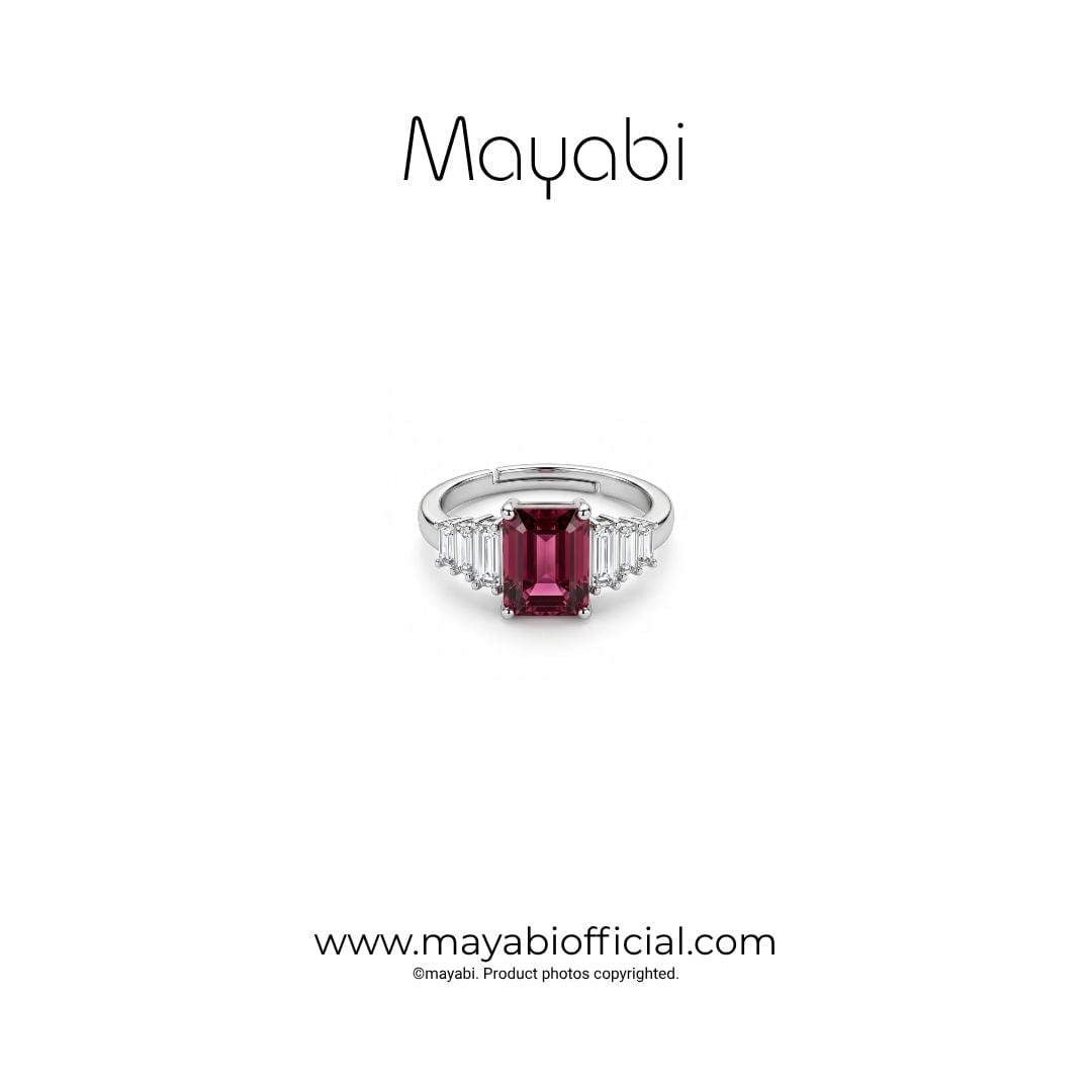 Mayabi Ruby Royal – Silver Ring — Mayabi Official, image 1