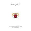 Mayabi Ruby Belle – 18K Gold Plated Ring — Mayabi Official, image 1