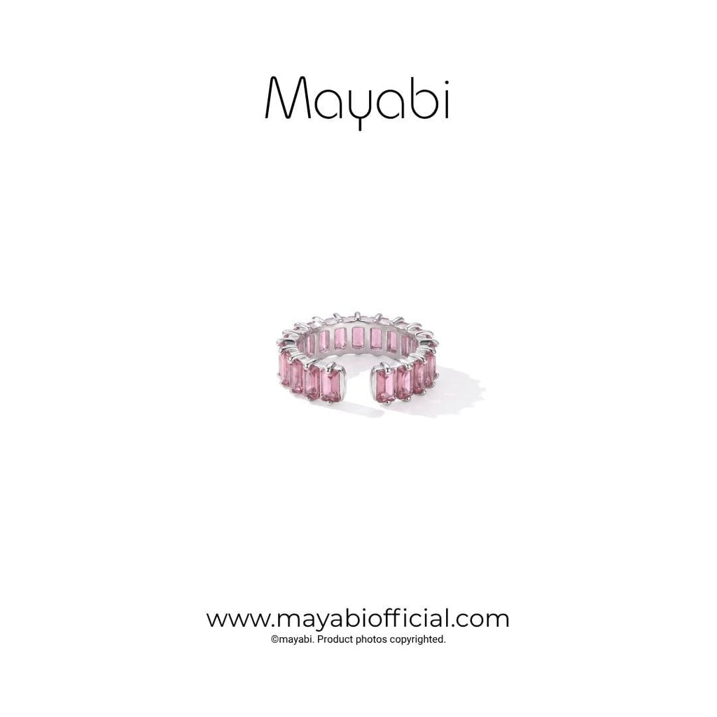 Mayabi Pink Spark - Silver Ring — Mayabi Official, image 4