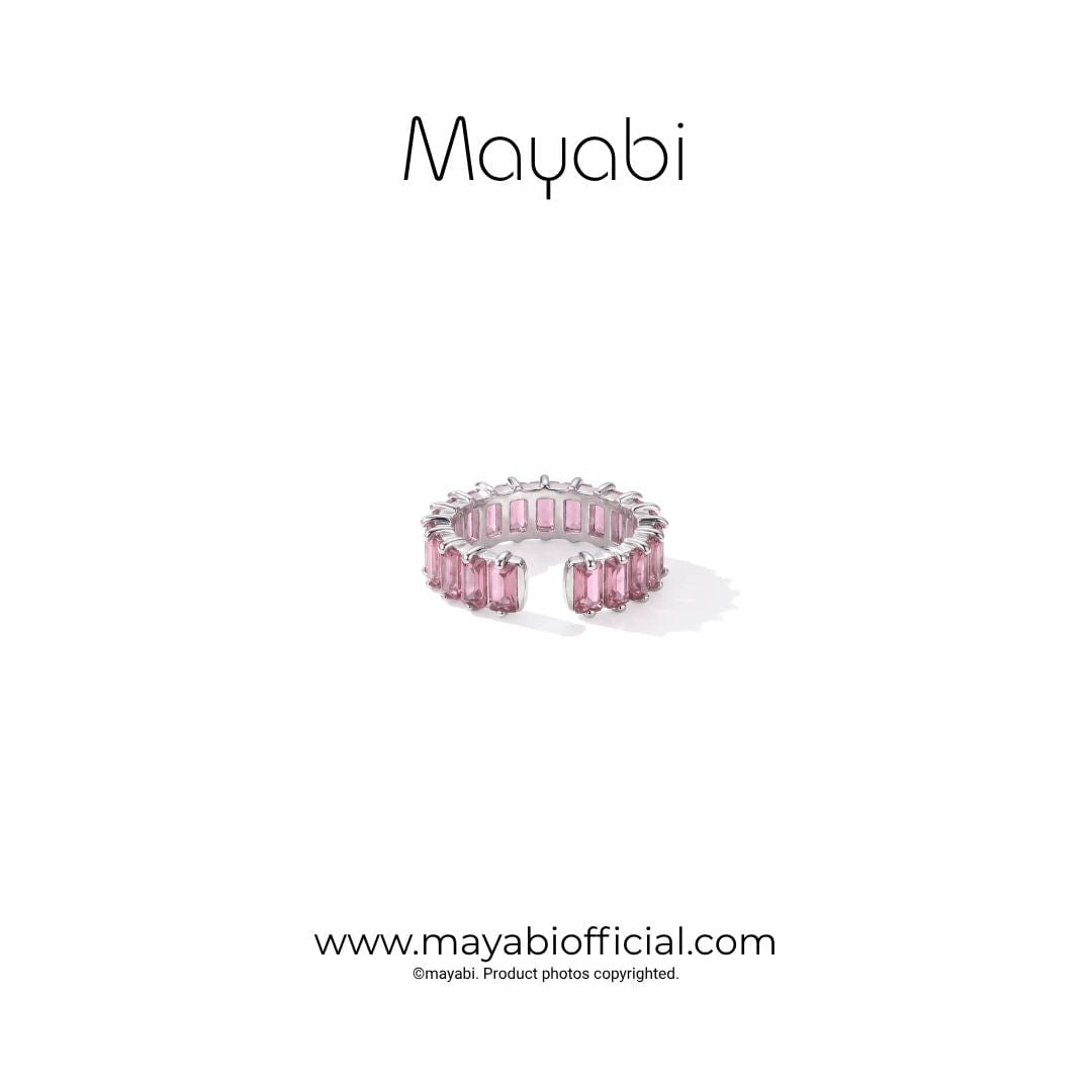 Mayabi Pink Spark - Silver Ring — Mayabi Official, image 4